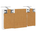 Set dulap baie cu raft 3 pcs 100 x 10,5 x 50 cm Lemn compozit - WALTI WALTI