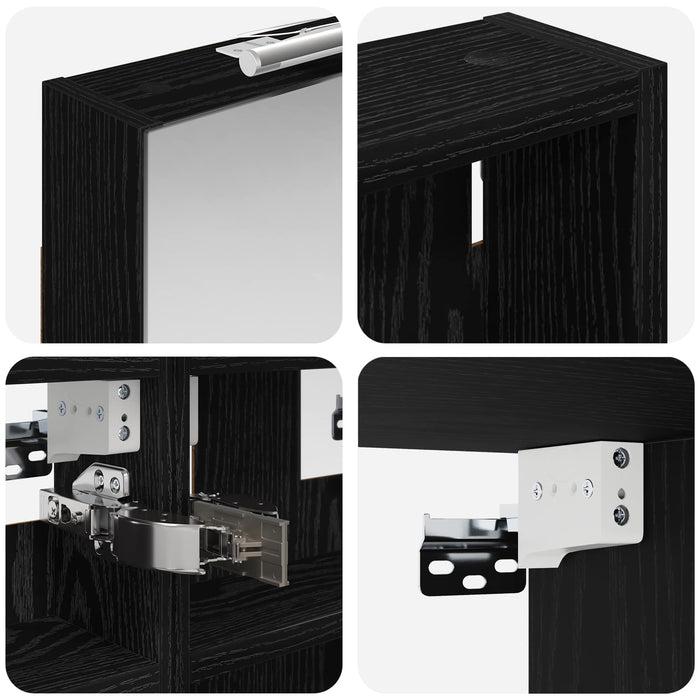 Set dulap baie 3 buc. 100 x 10,5 x 50 cm Lemn prelucrat WALTI