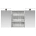Set dulap baie cu raft 3 pcs 100 x 10,5 x 50 cm Lemn compozit - WALTI WALTI