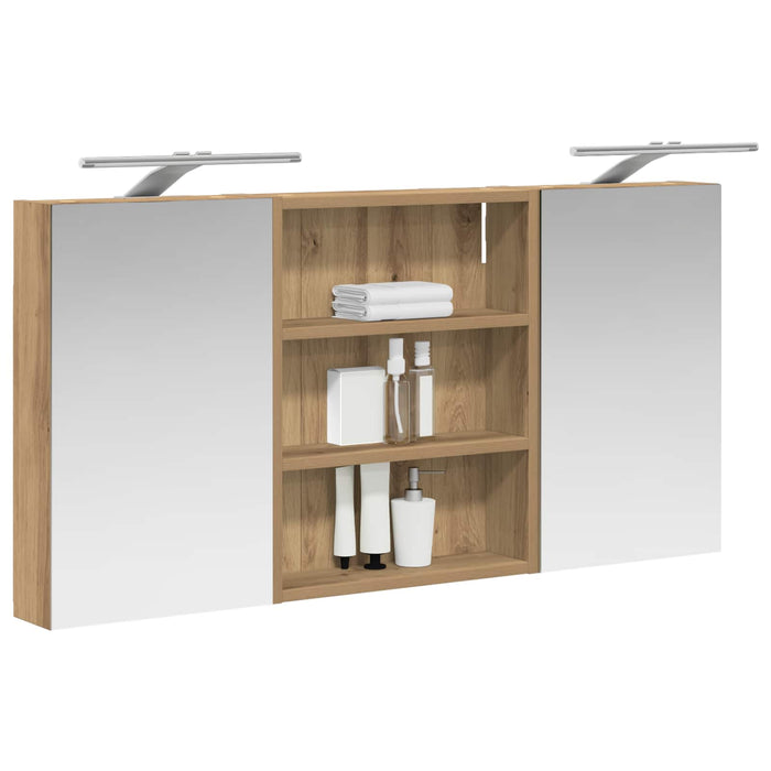 Set dulap baie 3 buc. 100 x 10,5 x 50 cm Lemn prelucrat WALTI