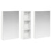 Set dulap baie cu raft 3 pcs 100 x 10,5 x 60,5 cm Lemn compozit - WALTI WALTI