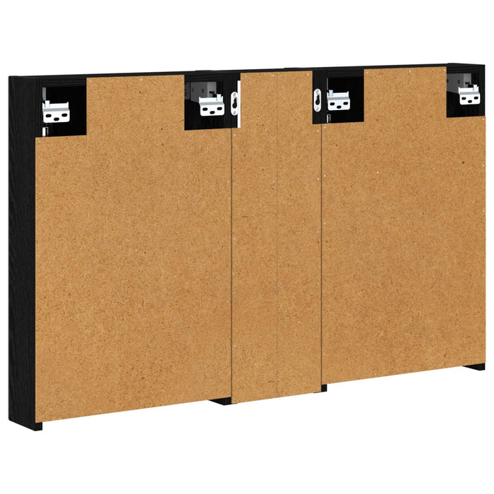 Set dulap baie cu raft 3 pcs 100 x 10,5 x 60,5 cm Lemn compozit - WALTI WALTI