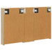 Set dulap baie cu raft 3 pcs 100 x 10,5 x 60,5 cm Lemn compozit - WALTI WALTI