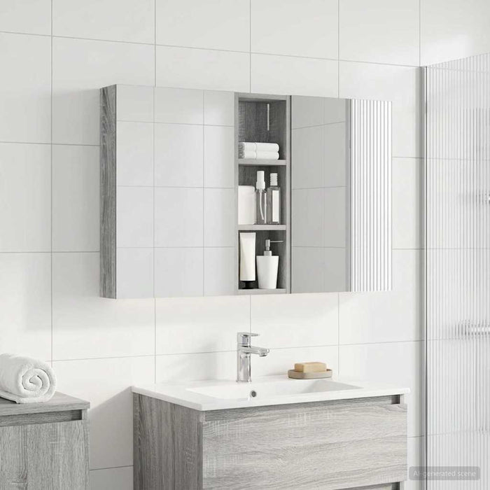 Set dulap baie 3 buc. 100 x 10,5 x 60,5 cm Lemn prelucrat WALTI