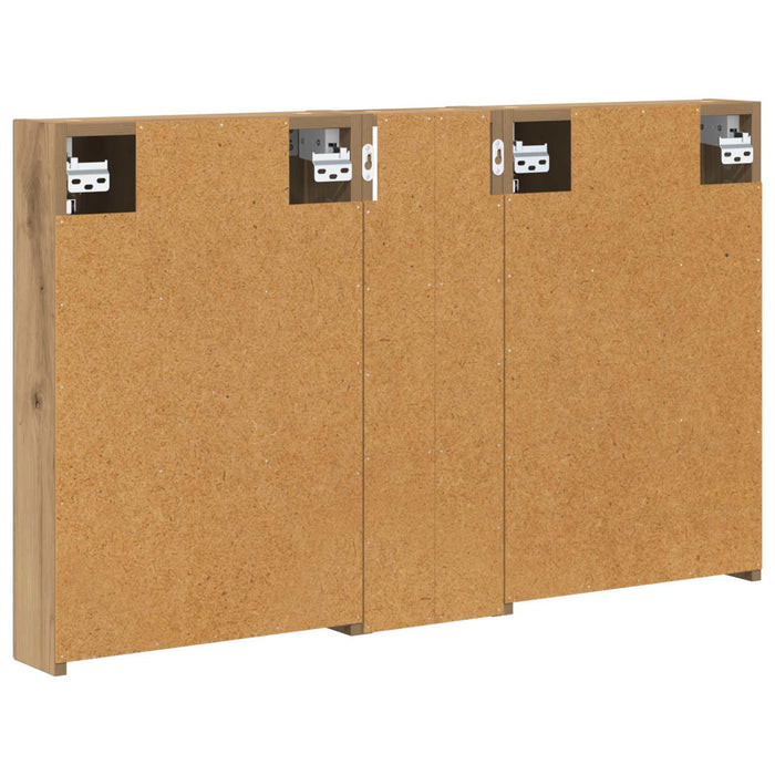 Set dulap baie cu raft 3 pcs 100 x 10,5 x 60,5 cm Lemn compozit - WALTI WALTI