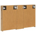 Set dulap baie cu raft 3 pcs 100 x 10,5 x 60,5 cm Lemn compozit - WALTI WALTI