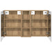 Set dulap baie cu raft 3 pcs 100 x 10,5 x 60,5 cm Lemn compozit - WALTI WALTI