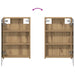 Set dulap baie cu raft 3 pcs 100 x 10,5 x 60,5 cm Lemn compozit - WALTI WALTI