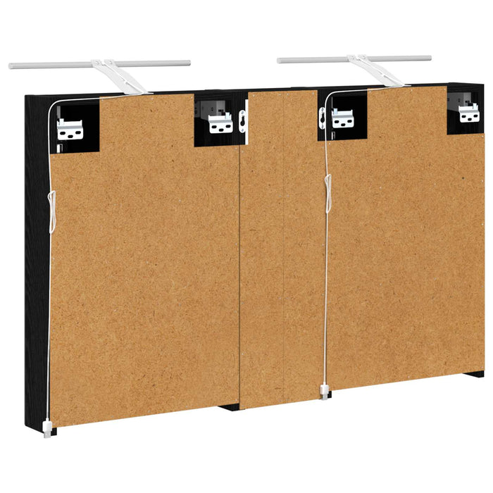 Set dulap baie cu raft 3 pcs 100 x 10,5 x 60,5 cm Lemn compozit - WALTI WALTI
