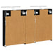 Set dulap baie cu raft 3 pcs 100 x 10,5 x 60,5 cm Lemn compozit - WALTI WALTI