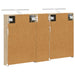 Set dulap baie cu raft 3 pcs 100 x 10,5 x 60,5 cm Lemn compozit - WALTI WALTI