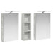 Set dulap baie cu raft 3 pcs 100 x 10,5 x 60,5 cm Lemn compozit - WALTI WALTI