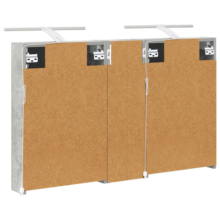 Set dulap baie cu raft 3 pcs 100 x 10,5 x 60,5 cm Lemn compozit - WALTI WALTI