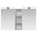 Set dulap baie cu raft 3 pcs 100 x 10,5 x 60,5 cm Lemn compozit - WALTI WALTI