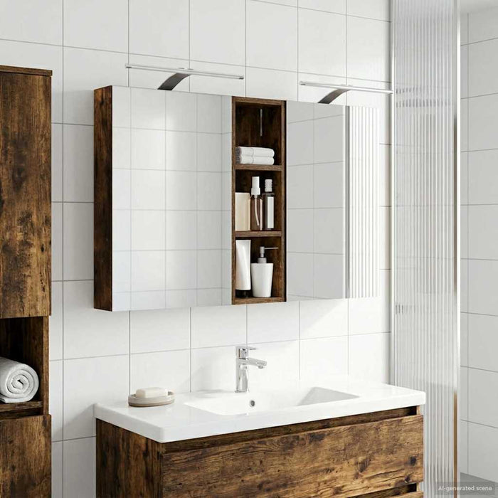 Set dulap baie 3 buc. 100 x 10,5 x 60,5 cm Lemn prelucrat WALTI