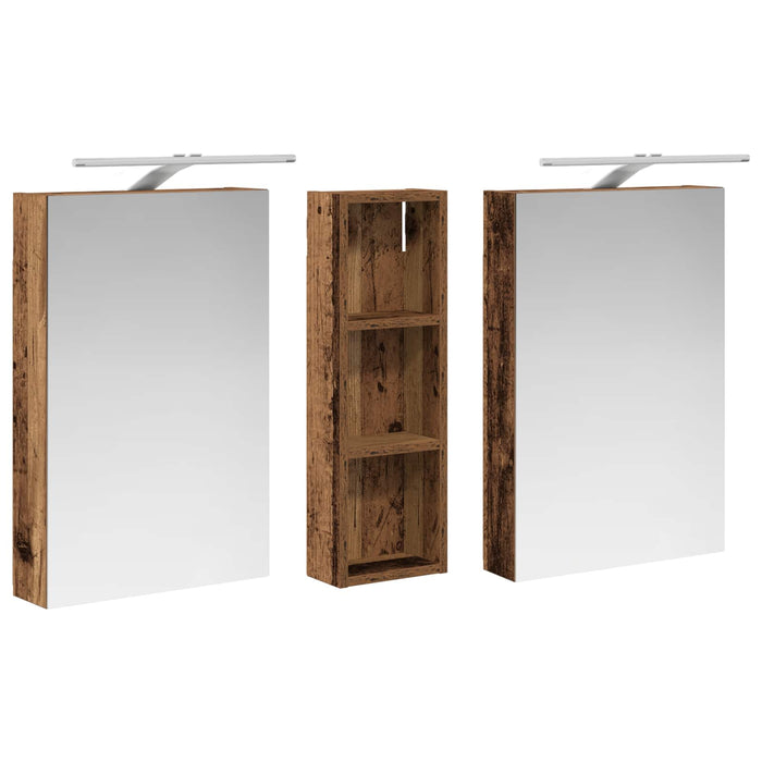 Set dulap baie 3 buc. 100 x 10,5 x 60,5 cm Lemn prelucrat WALTI