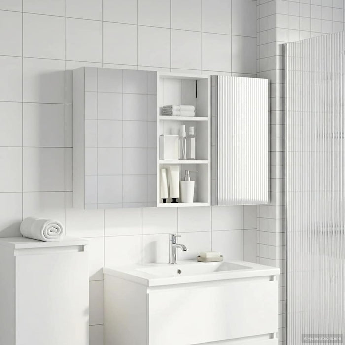 Set dulap baie 3 buc. 110 x 10,5 x 60,5 cm Lemn prelucrat - WALTI WALTI