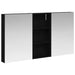Set dulap baie cu raft 3 pcs 110 x 10,5 x 60,5 cm Lemn compozit - WALTI WALTI