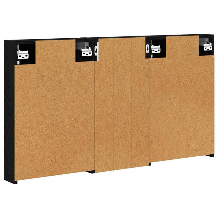 Set dulap baie cu raft 3 pcs 110 x 10,5 x 60,5 cm Lemn compozit - WALTI WALTI