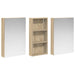 Set dulap baie cu raft 3 pcs 110 x 10,5 x 60,5 cm Lemn compozit - WALTI WALTI