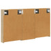Set dulap baie cu raft 3 pcs 110 x 10,5 x 60,5 cm Lemn compozit - WALTI WALTI