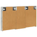 Set dulap baie cu raft 3 pcs 110 x 10,5 x 60,5 cm Lemn compozit - WALTI WALTI