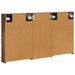 Set dulap baie cu raft 3 pcs 110 x 10,5 x 60,5 cm Lemn compozit - WALTI WALTI