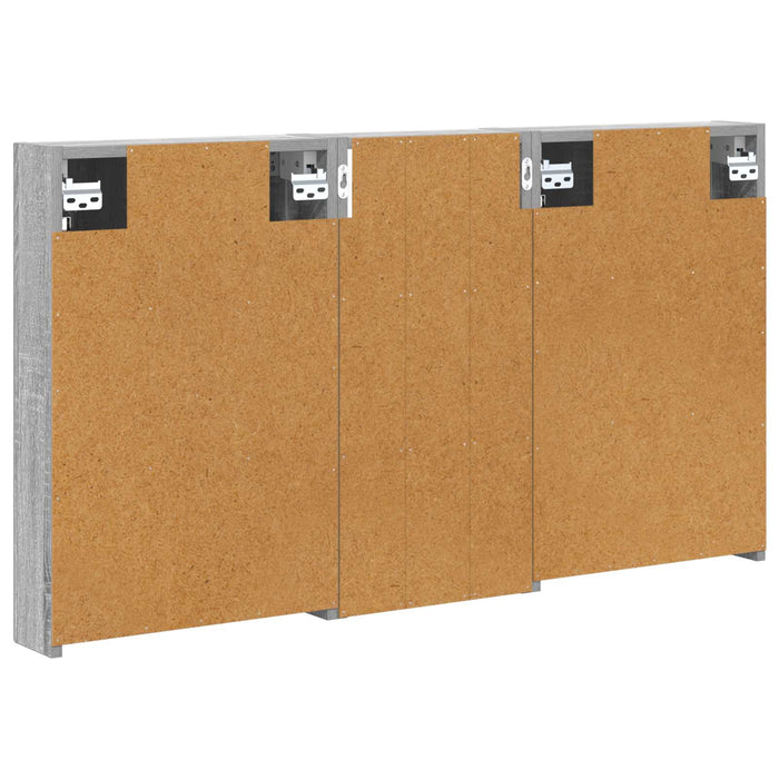 Set dulap baie cu raft 3 pcs 110 x 10,5 x 60,5 cm Lemn compozit - WALTI WALTI