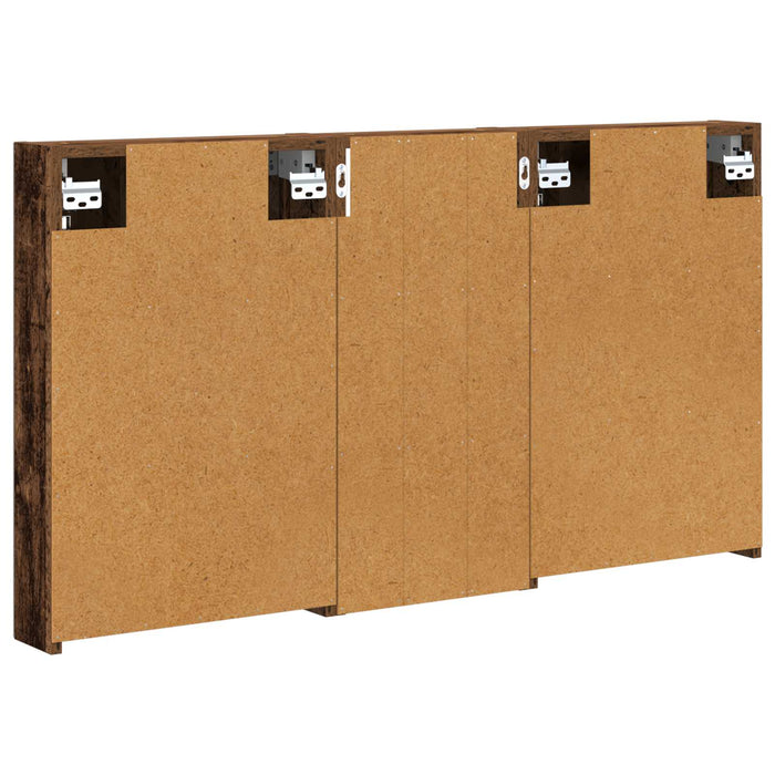 Set dulap baie cu raft 3 pcs 110 x 10,5 x 60,5 cm Lemn compozit - WALTI WALTI