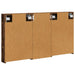 Set dulap baie cu raft 3 pcs 110 x 10,5 x 60,5 cm Lemn compozit - WALTI WALTI