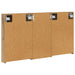 Set dulap baie cu raft 3 pcs 110 x 10,5 x 60,5 cm Lemn compozit - WALTI WALTI
