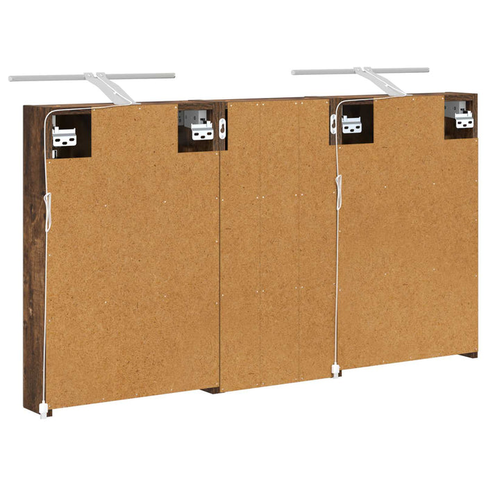 Set dulap baie cu raft 3 pcs 110 x 10,5 x 60,5 cm Lemn compozit - WALTI WALTI