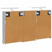 Set dulap baie cu raft 3 pcs 110 x 10,5 x 60,5 cm Lemn compozit - WALTI WALTI