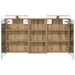 Set dulap baie cu raft 3 pcs 110 x 10,5 x 60,5 cm Lemn compozit - WALTI WALTI