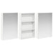 Set dulap baie cu raft 3 pcs 120 x 10,5 x 60,5 cm Lemn compozit - WALTI WALTI