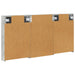 Set dulap baie cu raft 3 pcs 120 x 10,5 x 60,5 cm Lemn compozit - WALTI WALTI