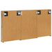 Set dulap baie cu raft 3 pcs 120 x 10,5 x 60,5 cm Lemn compozit - WALTI WALTI
