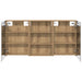 Set dulap baie cu raft 3 pcs 120 x 10,5 x 60,5 cm Lemn compozit - WALTI WALTI