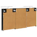 Set dulap baie cu raft 3 pcs 120 x 10,5 x 60,5 cm Lemn compozit - WALTI WALTI