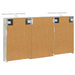 Set dulap baie cu raft 3 pcs 120 x 10,5 x 60,5 cm Lemn compozit - WALTI WALTI