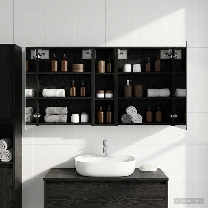 Set dulap baie 3 buc. 120 x 14,5 x 70 cm Lemn prelucrat - WALTI WALTI