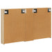 Set dulap baie cu raft 3 pcs 120 x 14,5 x 70 cm Lemn compozit - WALTI WALTI