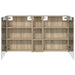 Set dulap baie cu raft 3 pcs 120 x 14,5 x 70 cm Lemn compozit - WALTI WALTI