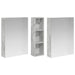 Set dulap baie cu raft 3 pcs 120 x 14,5 x 70 cm Lemn compozit - WALTI WALTI