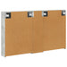 Set dulap baie cu raft 3 pcs 120 x 14,5 x 70 cm Lemn compozit - WALTI WALTI