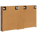 Set dulap baie cu raft 3 pcs 120 x 14,5 x 70 cm Lemn compozit - WALTI WALTI