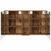 Set dulap baie cu raft 3 pcs 120 x 14,5 x 70 cm Lemn compozit - WALTI WALTI