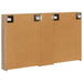 Set dulap baie cu raft 3 pcs 120 x 14,5 x 70 cm Lemn compozit - WALTI WALTI