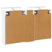 Set dulap baie cu raft 3 pcs 120 x 14,5 x 70 cm Lemn compozit - WALTI WALTI
