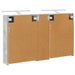Set dulap baie cu raft 3 pcs 120 x 14,5 x 70 cm Lemn compozit - WALTI WALTI